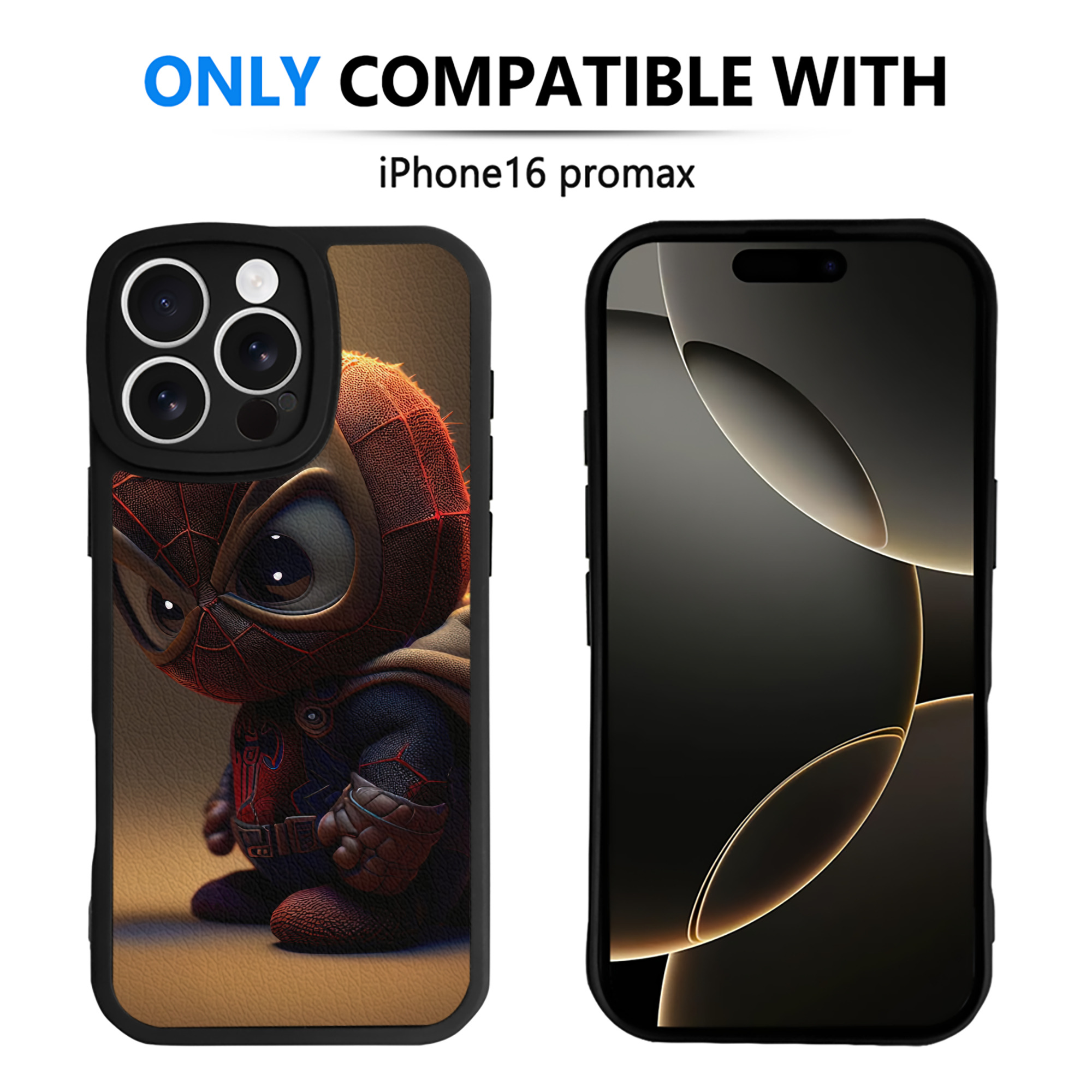 （画像用） Spider Man スパイダーマン 【iPhone 16シリーズ対応】シリコンスマホケース（レザー調） 材質：シリコン